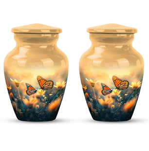 Butterfly  Small Urn Set of 2 Combo