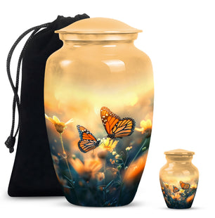 Butterfly  Large urn & 1 Small Urn