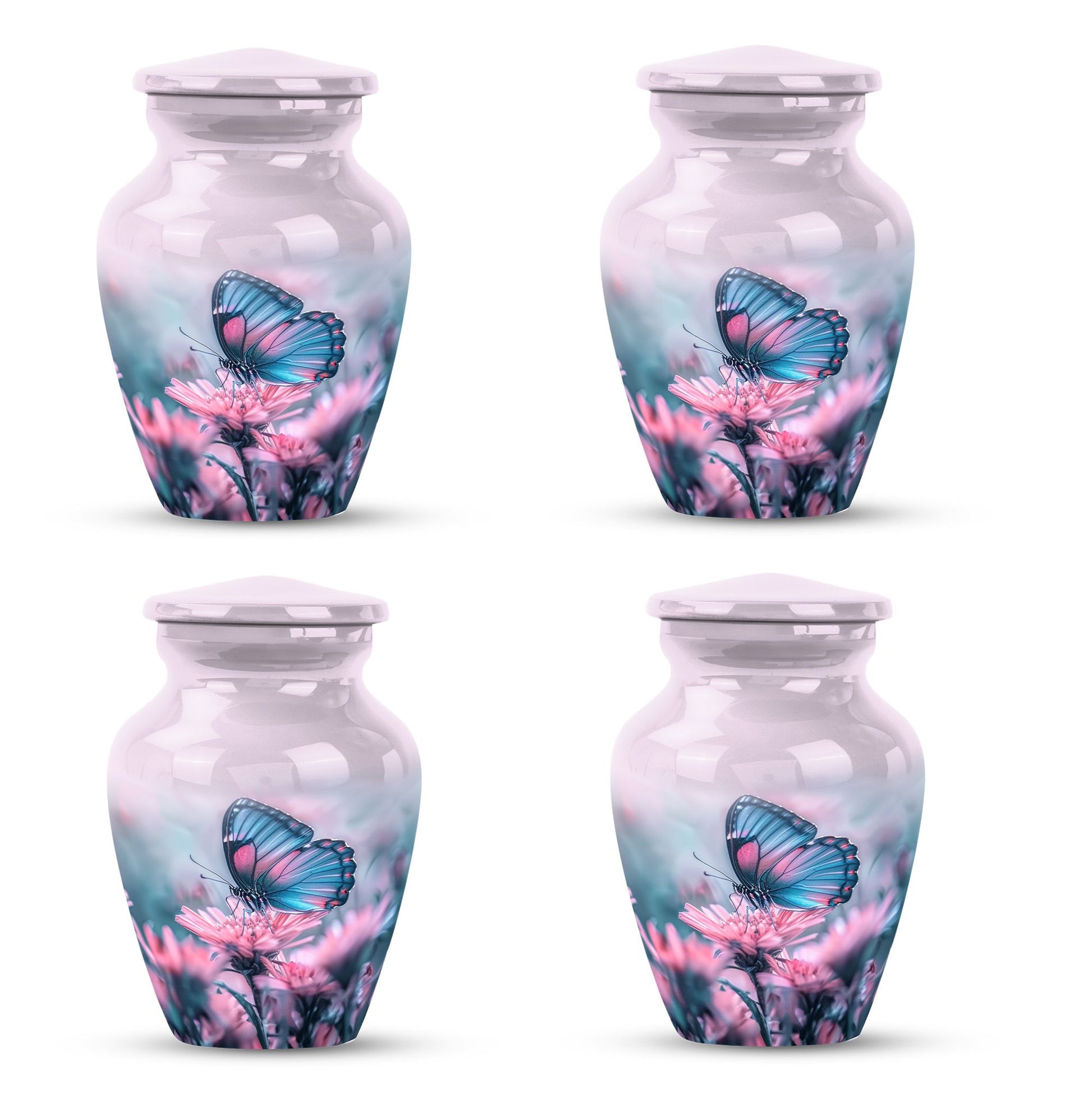 Butterfly  Small Urn Set of 4 Combo