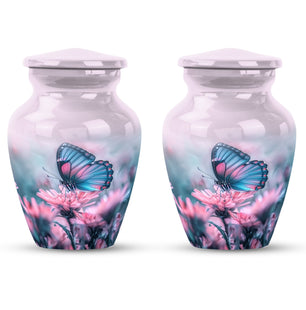 Butterfly  Small Urn Set of 2 Combo