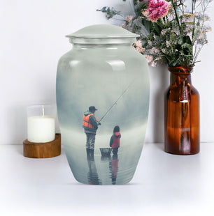 Fishing Urn -  Large Cremation Urn for Adult Human Ashes