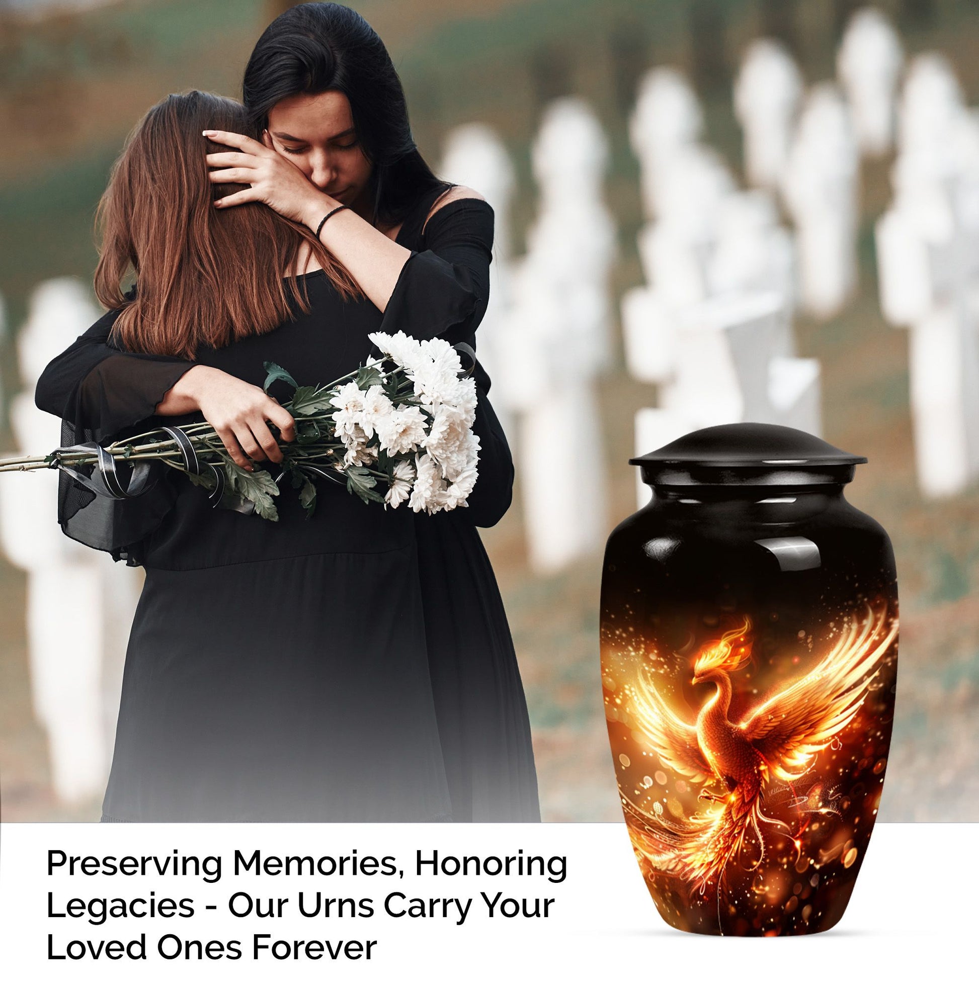 Phoenix Large Cremation Urn For Human Remains