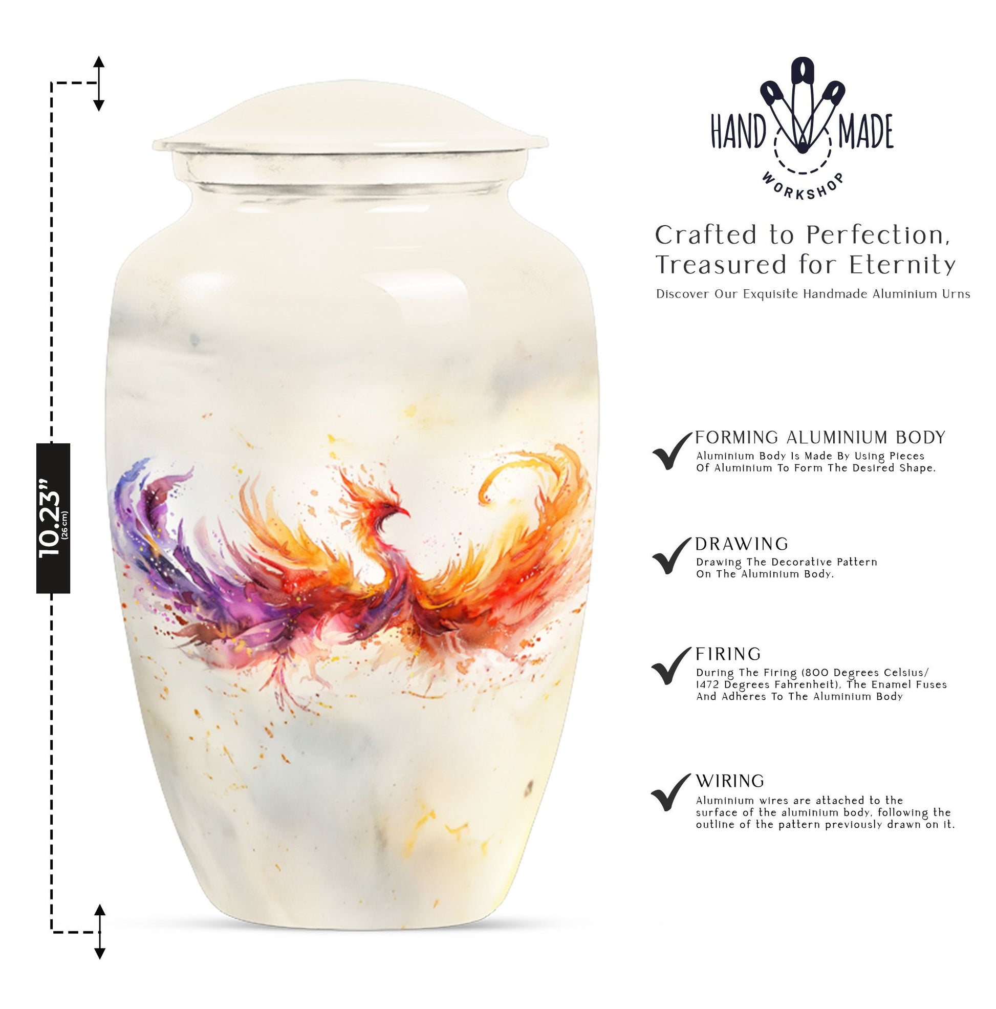 Phoenix Funeral Urn For Human Ashes