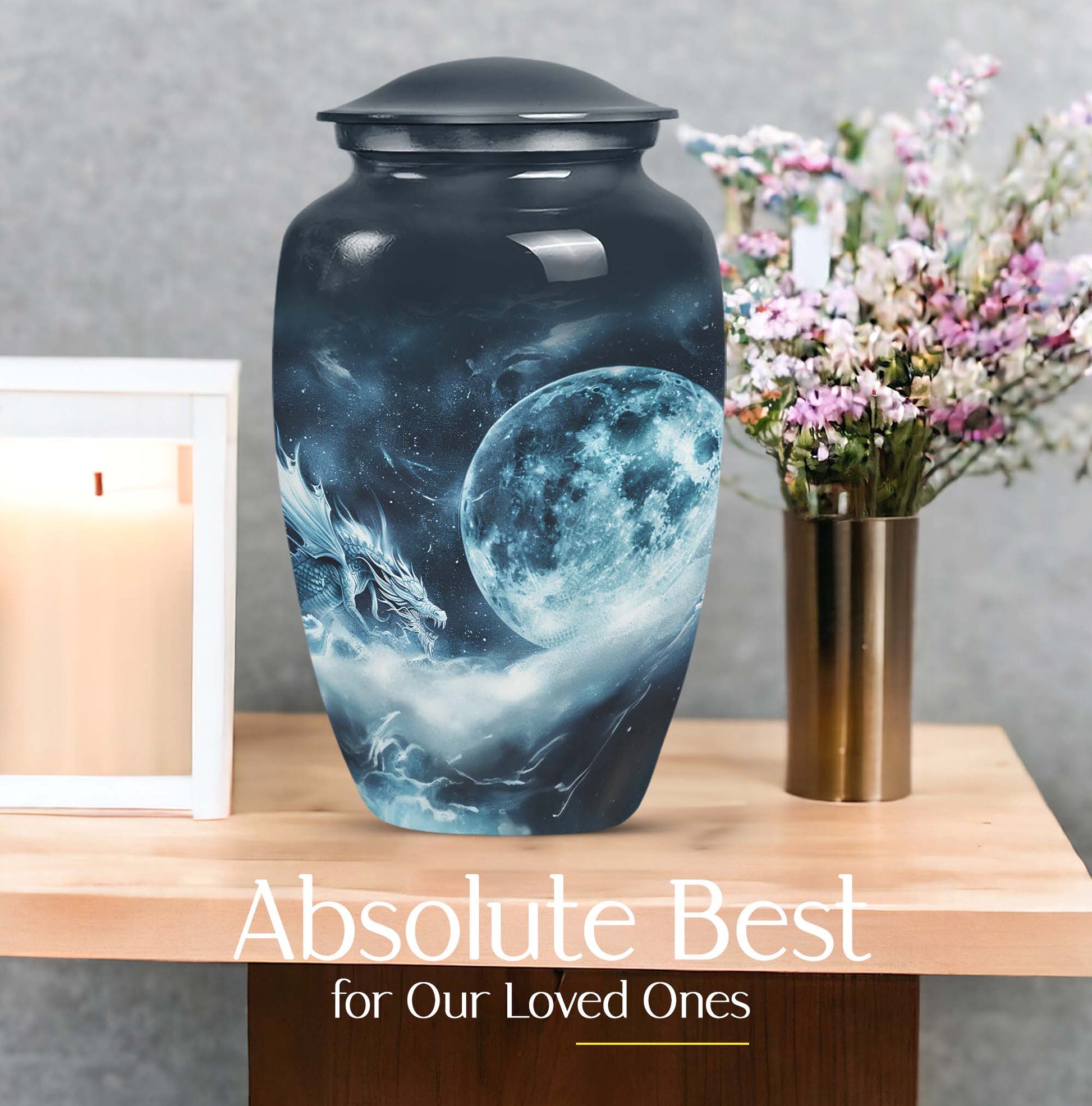 Unique Lunar Cremation urn For Human Ashes