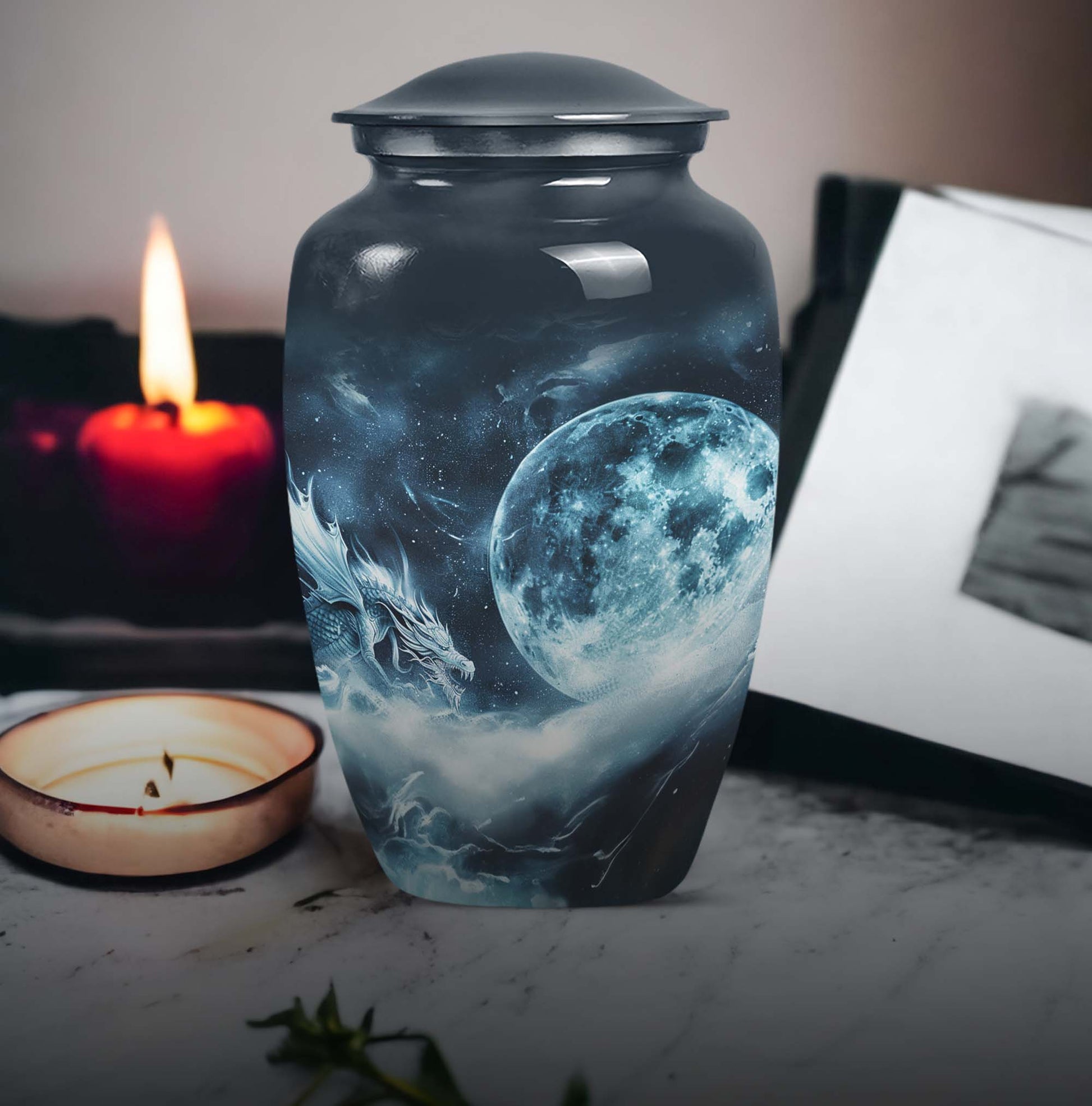 Unique Lunar Cremation urn For Human Ashes