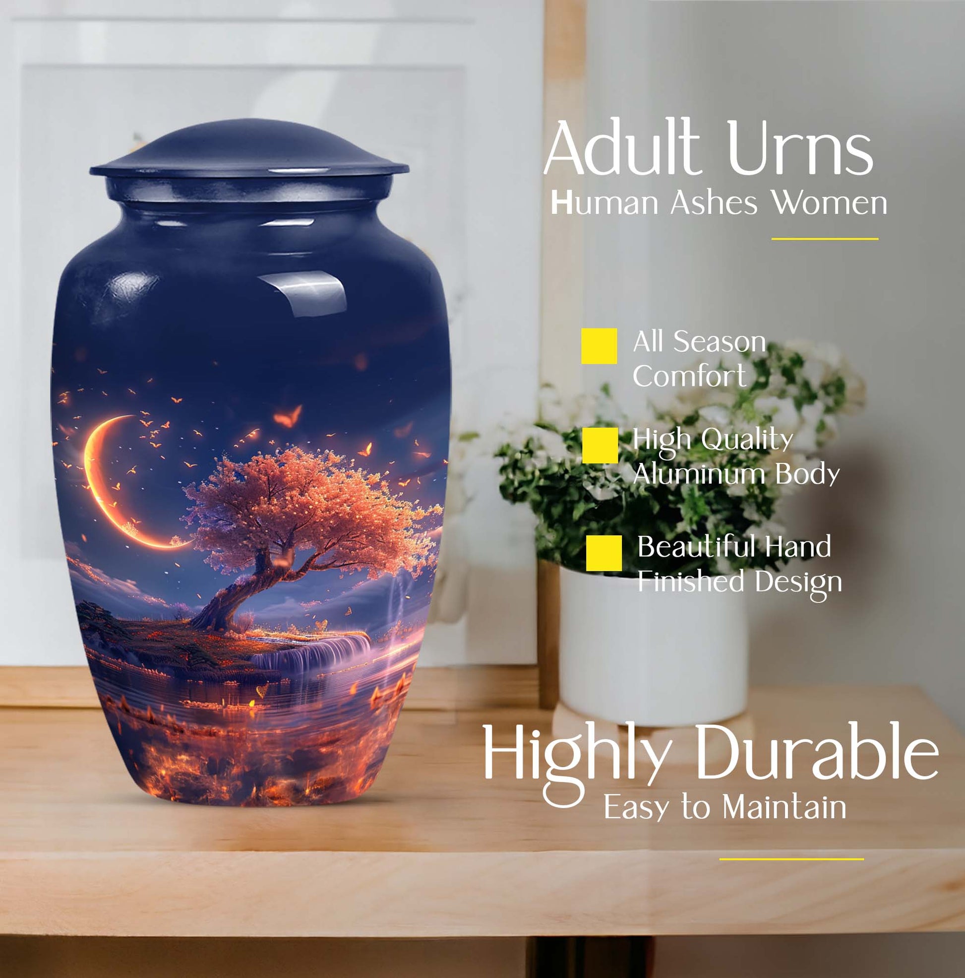 Lunar Memorial Cremation Container For Human Ashes