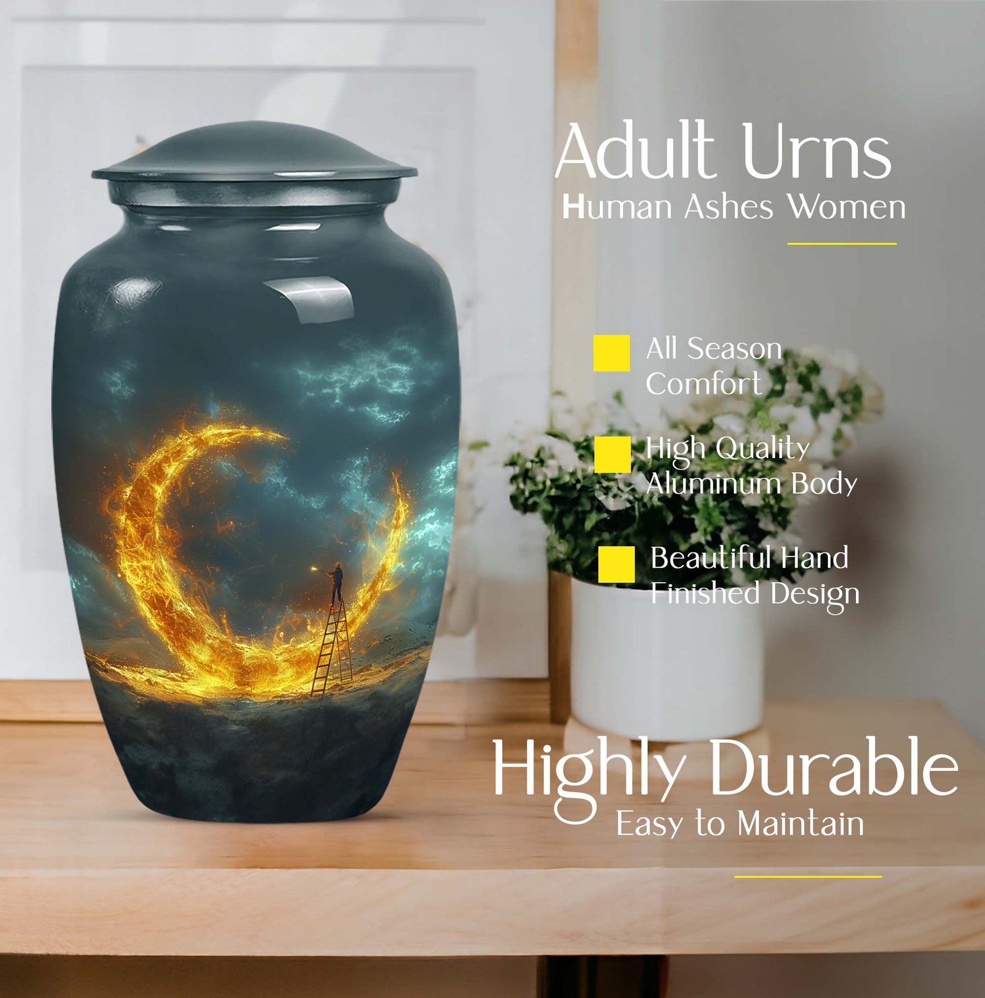 Lunar Funeral Cremation urns For Adult Ashes