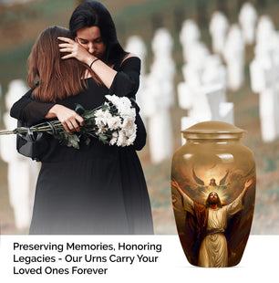 Jesus Christ Cremation Urn for Human Ashes