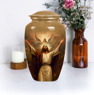 Jesus Christ Cremation Urn for Human Ashes