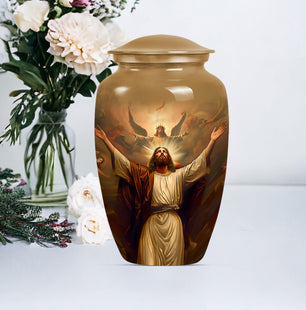 Jesus Christ Cremation Urn for Human Ashes