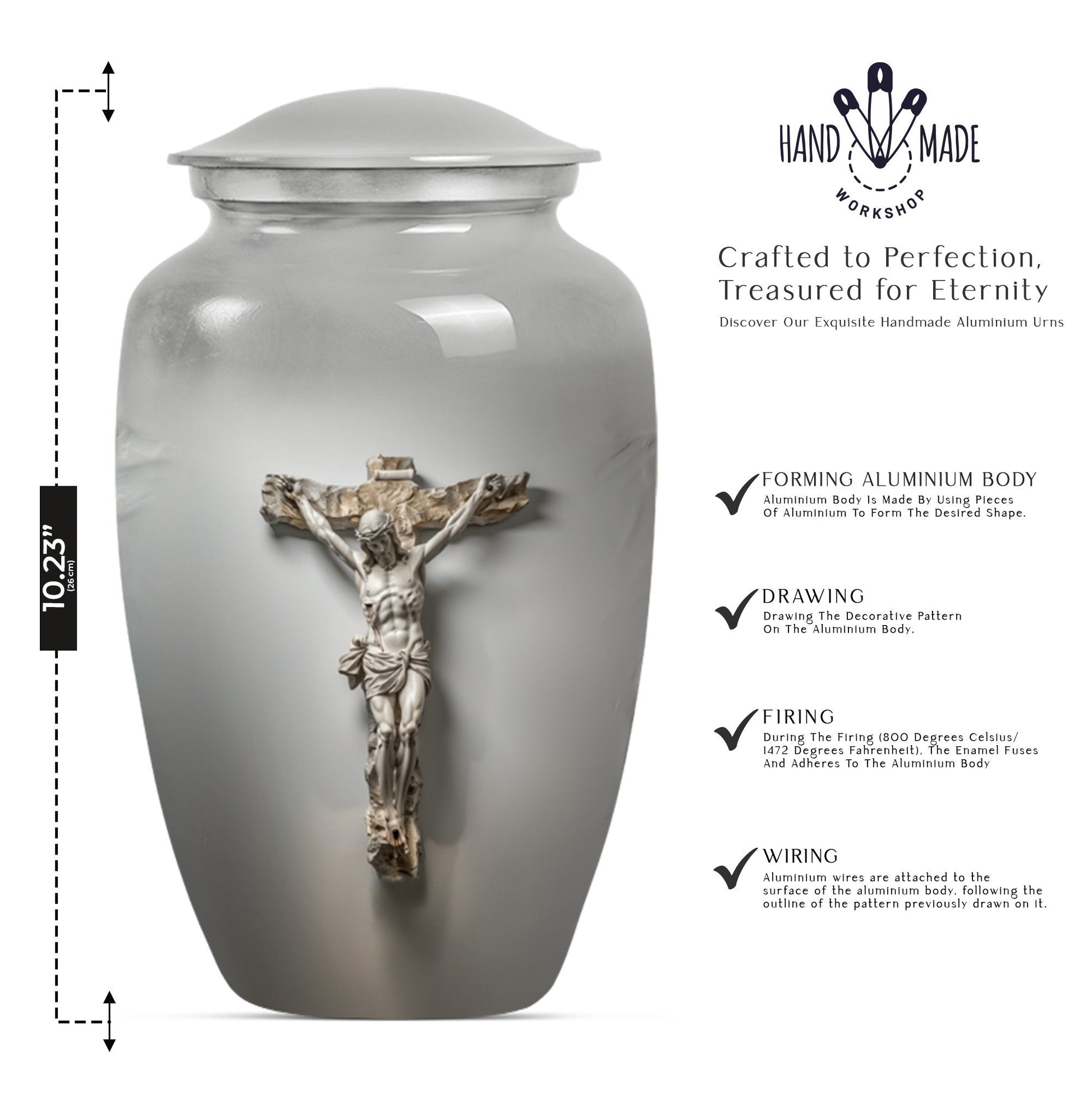 Jesus Christ Large Cremation Urn for Human Remains