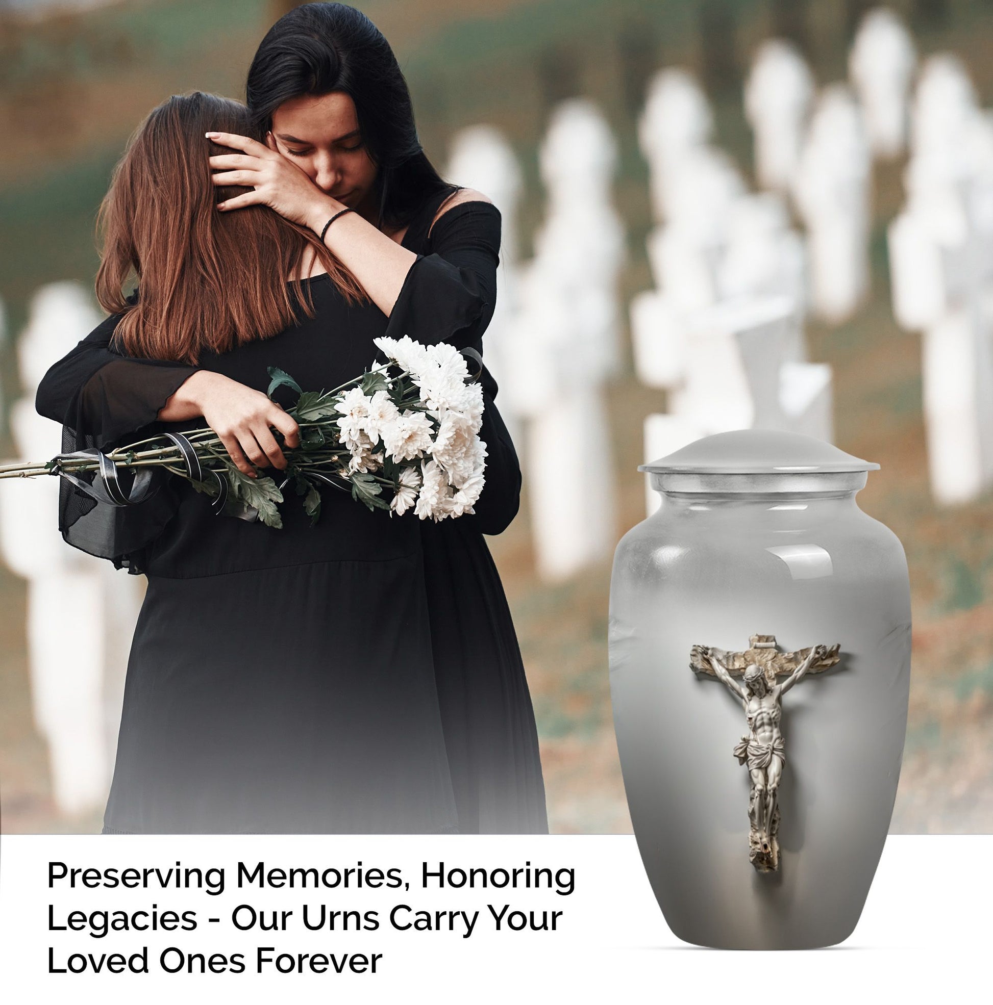 Jesus Christ Large Cremation Urn for Human Remains