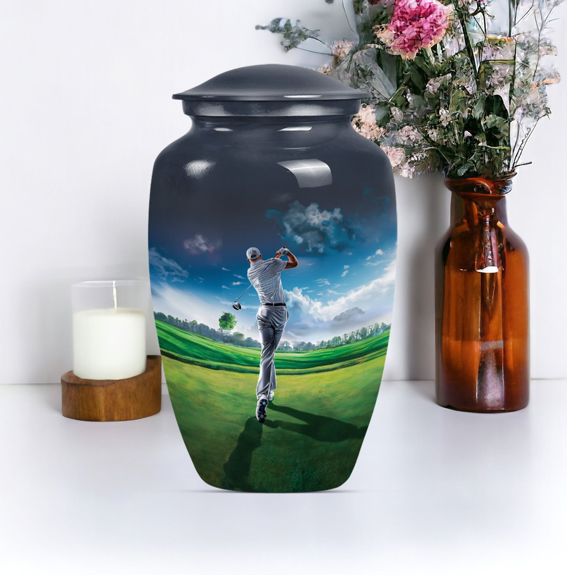 Golf Cremation Urn For Human Cremated Ashes