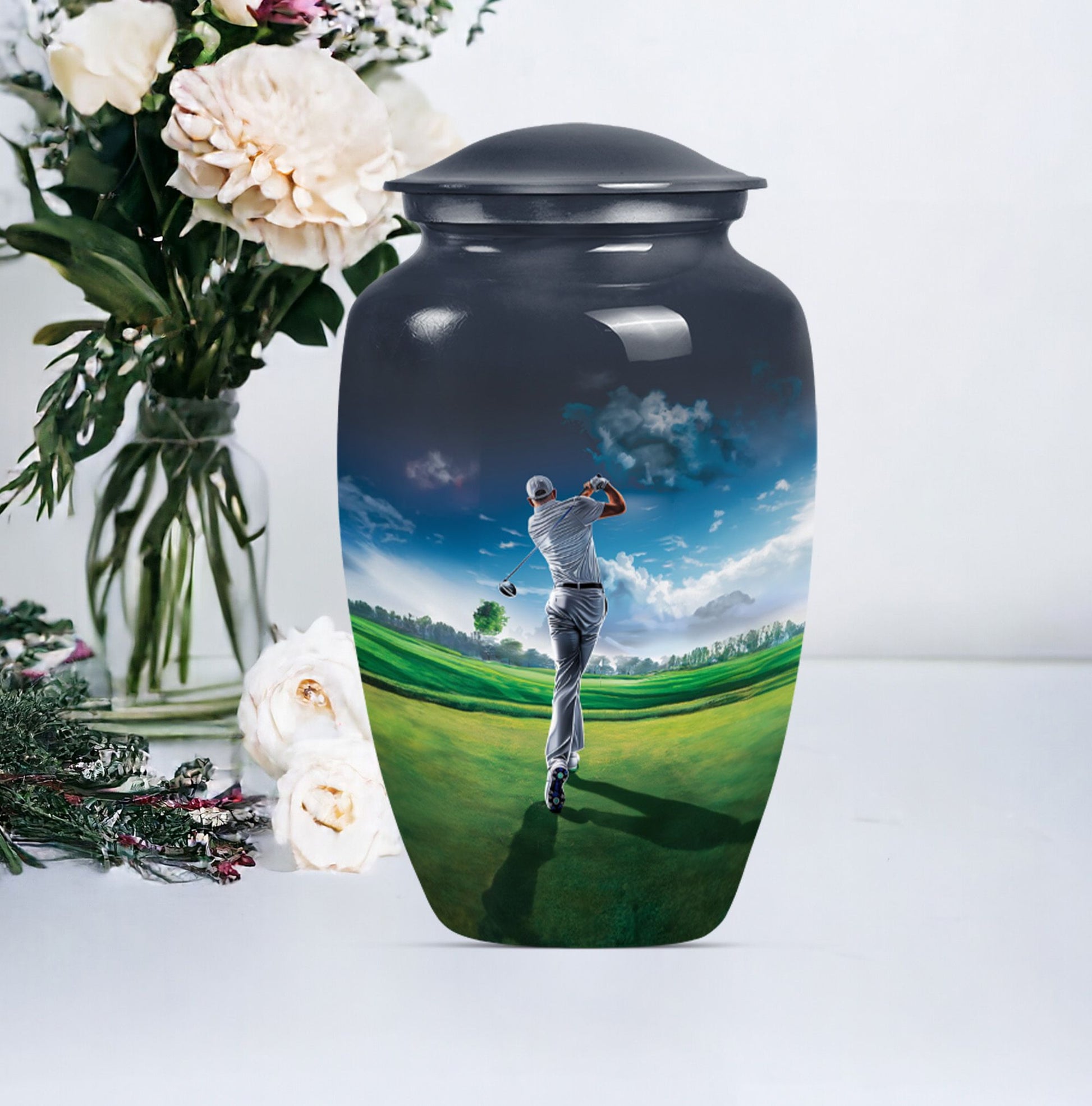 Golf Cremation Urn For Human Cremated Ashes