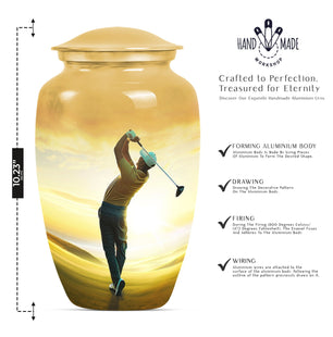 Golf Cremation container For Human Remains