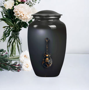 Handmade Guitar Funeral Urn For Adult Human Ashes