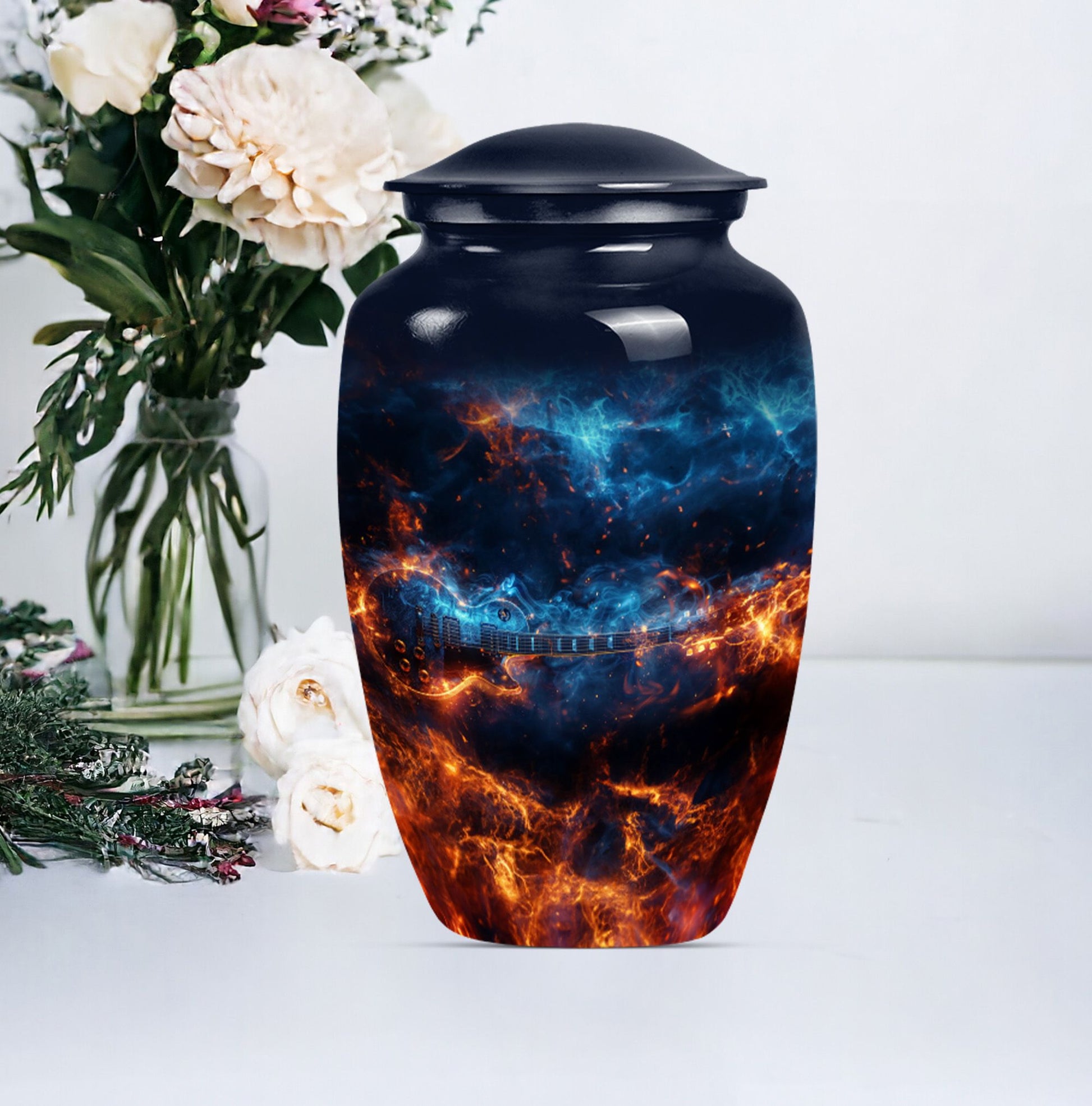 Guitar Cremation Urn For Cremated Human Ashes