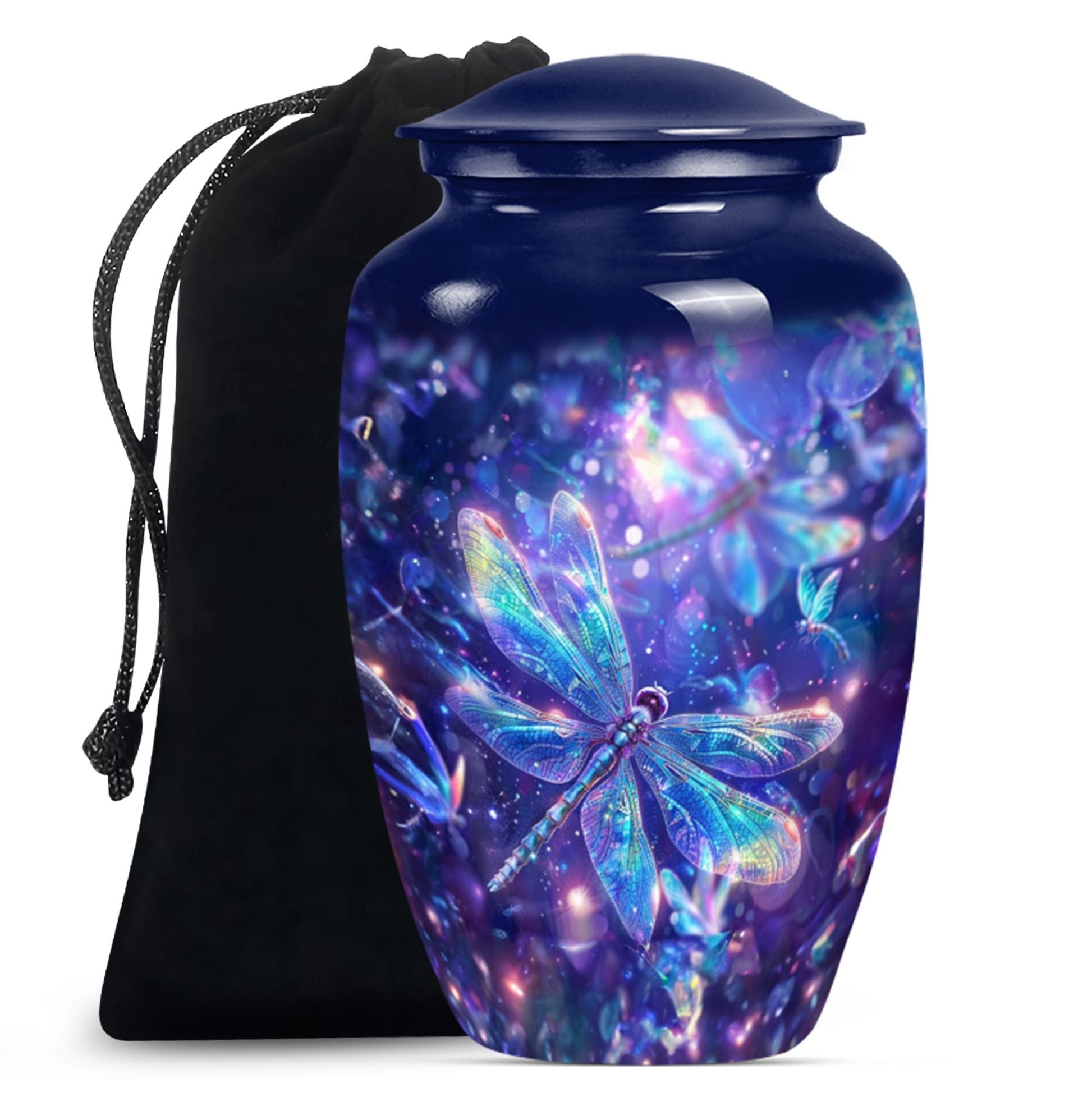 COSMIC DRAGONFLY 10-inch urn.