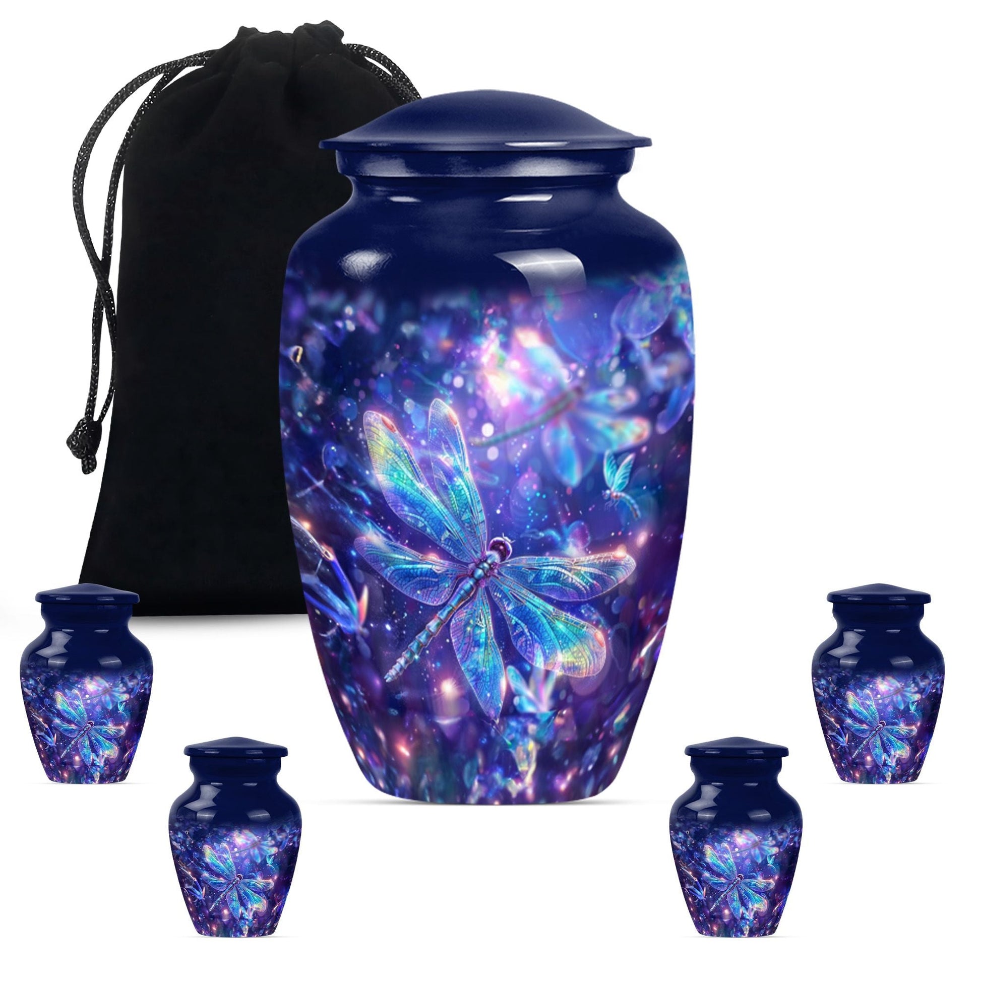 COSMIC DRAGONFLY 10-inch urn.