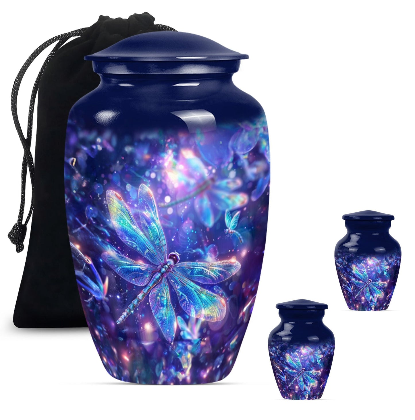 COSMIC DRAGONFLY 10-inch urn.