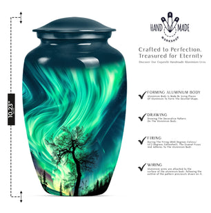 northern lights urn.