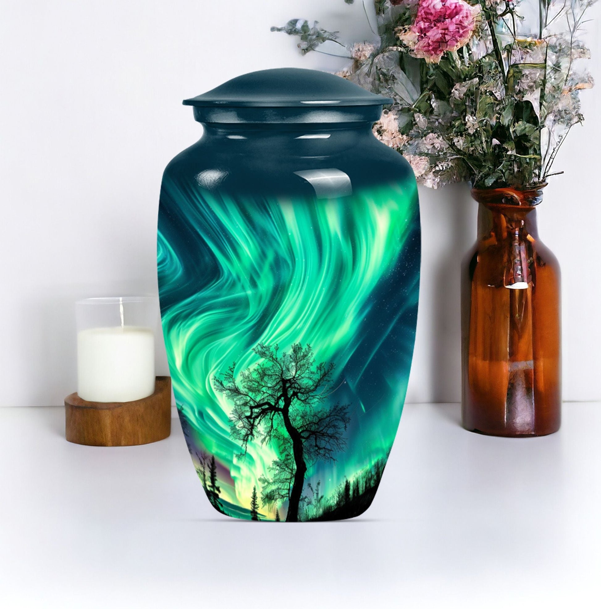 northern lights urn.