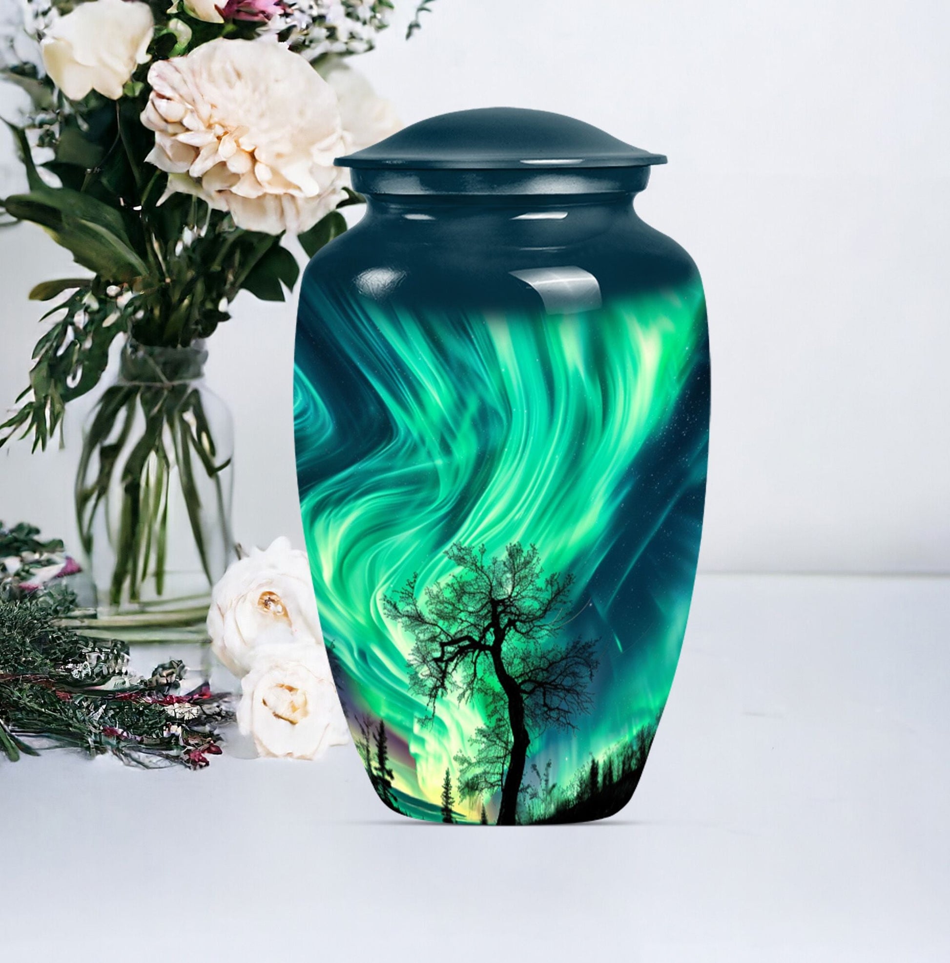 northern lights urn.