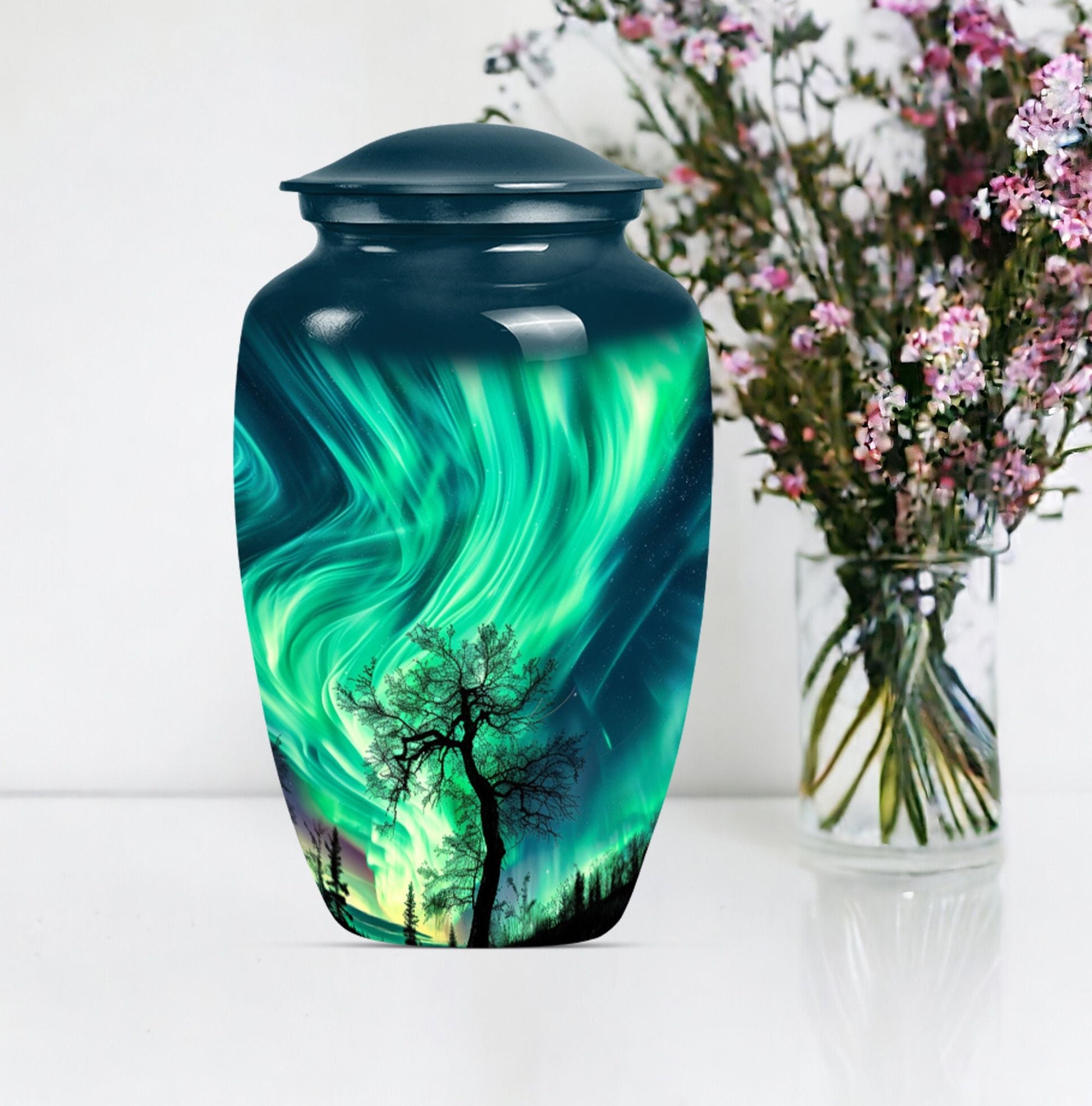 northern lights urn.