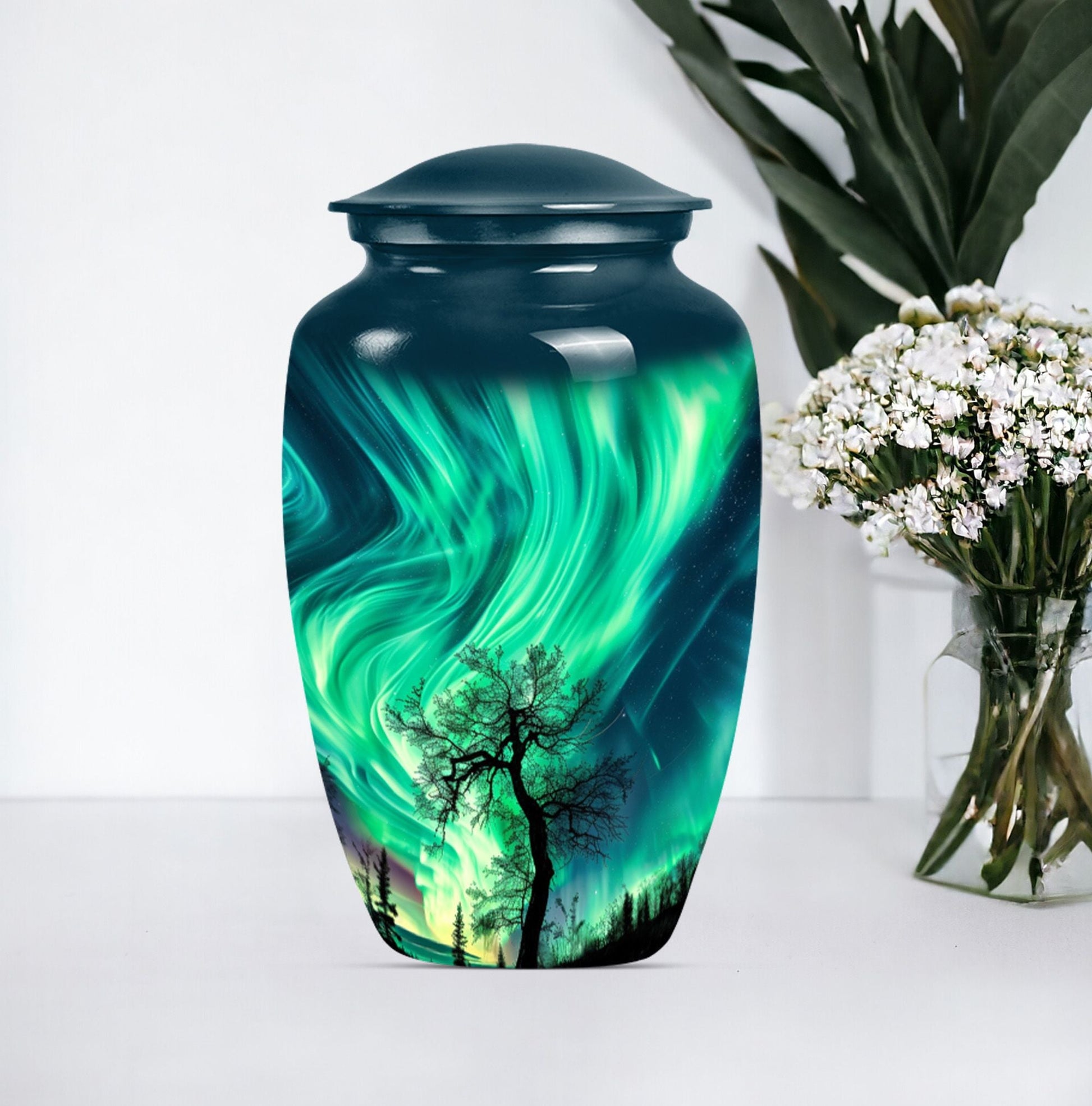 northern lights urn.