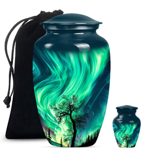 northern lights urn.