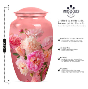 Flower Cremation Urn for Human Ashes