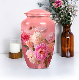 Flower Cremation Urn for Human Ashes