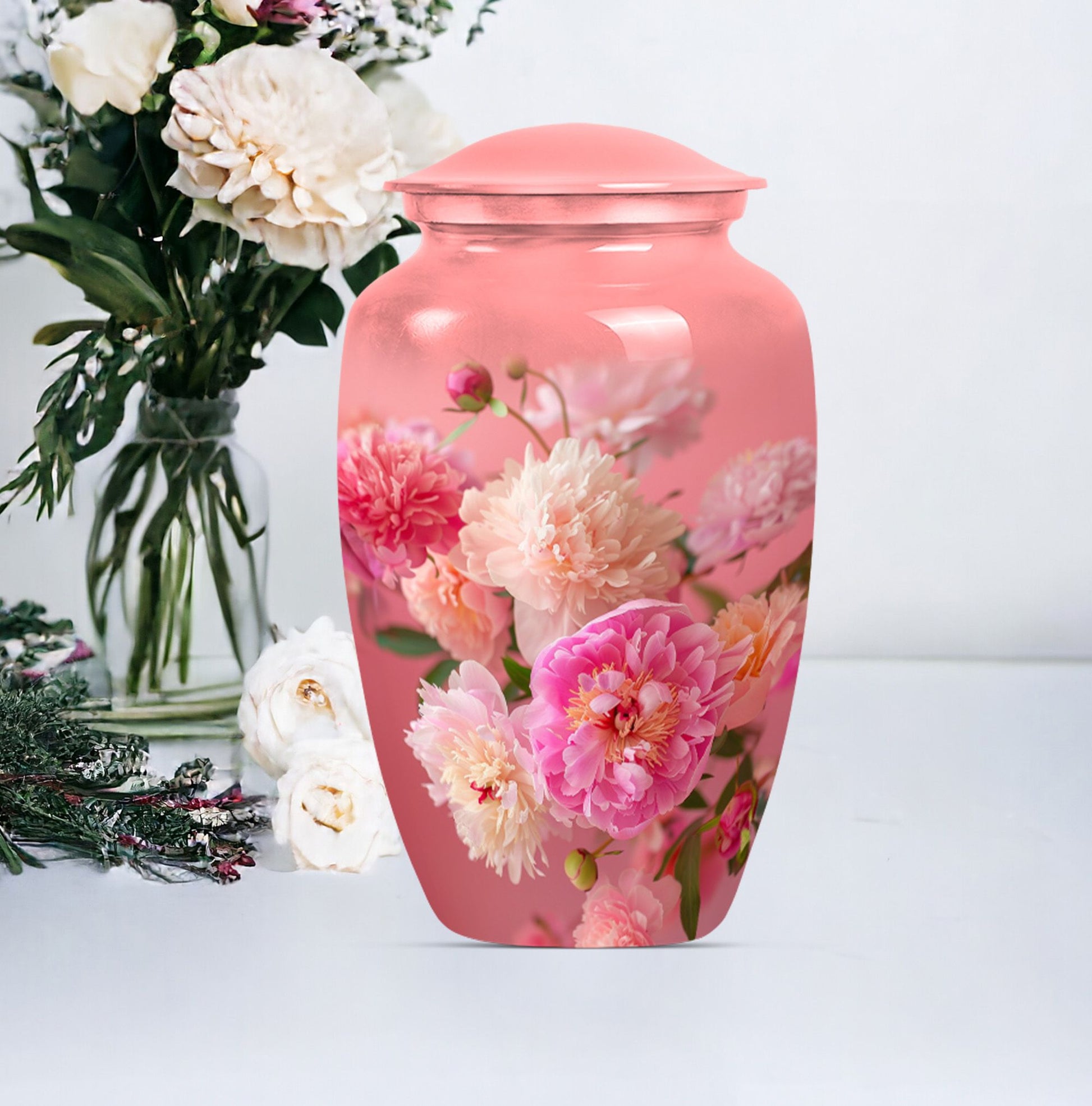 Flower Cremation Urn for Human Ashes