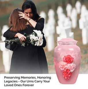 Flower Cremation Container for Adult Human Ashes