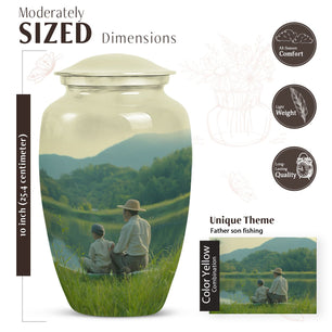 Fishing Urn for Cremated Ashes - Large Cremation Urn