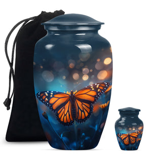 Butterfly  Large urn & 1 Small Urn