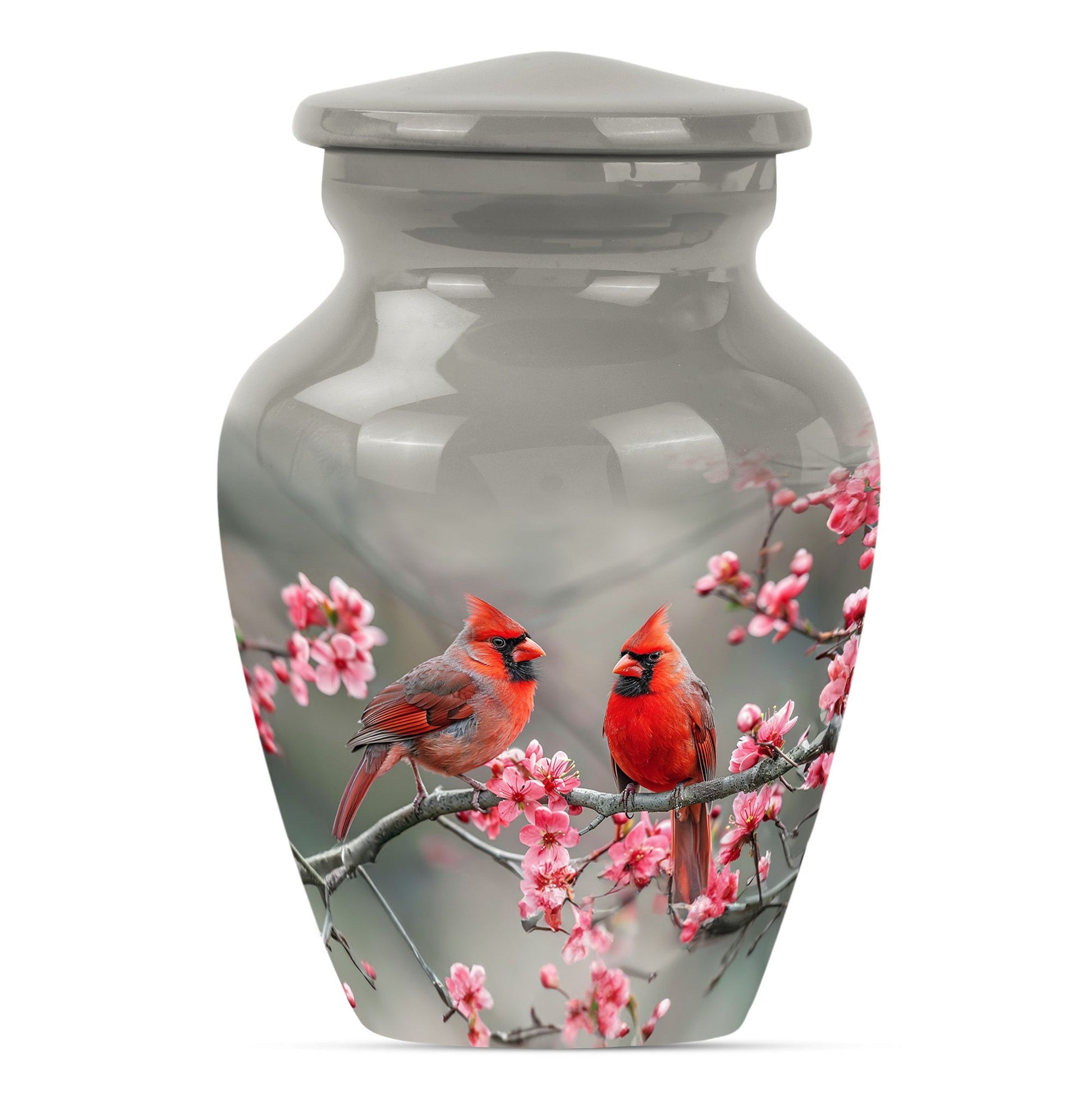 Cardinal Bird  Small Urn 3 Inch