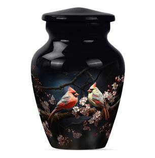 Cardinal Bird Small Urn 3 Inch