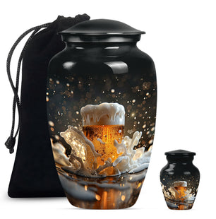 Beer Glass Urn Large & Small Combo