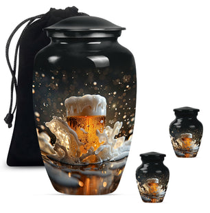 Beer Glass Urn Large & Small Combo