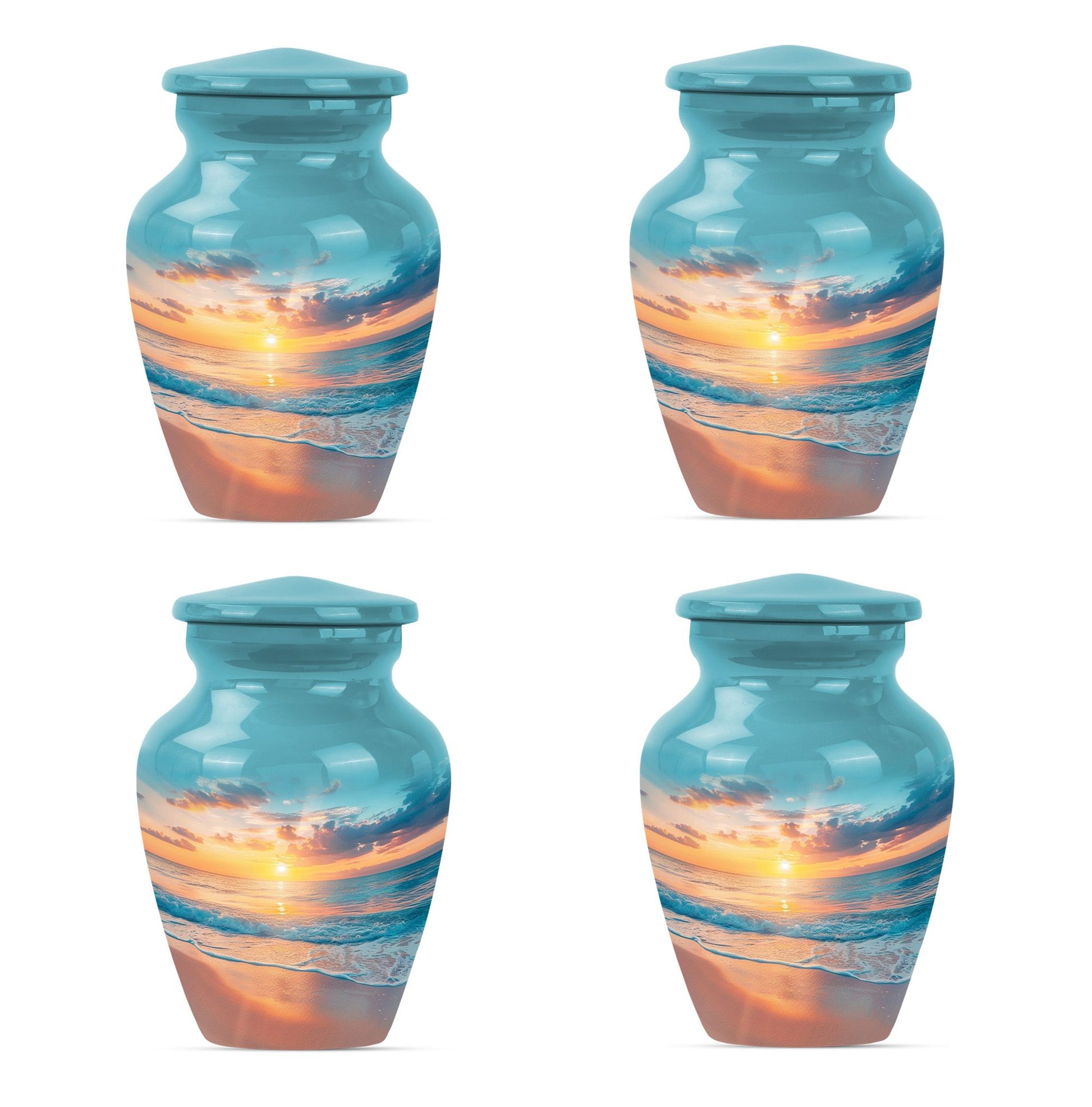 Ocean Urn Small Set of 4