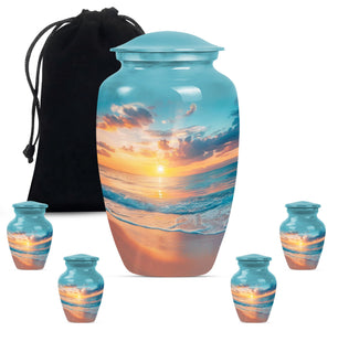 Ocean Urn Large & Small Combo