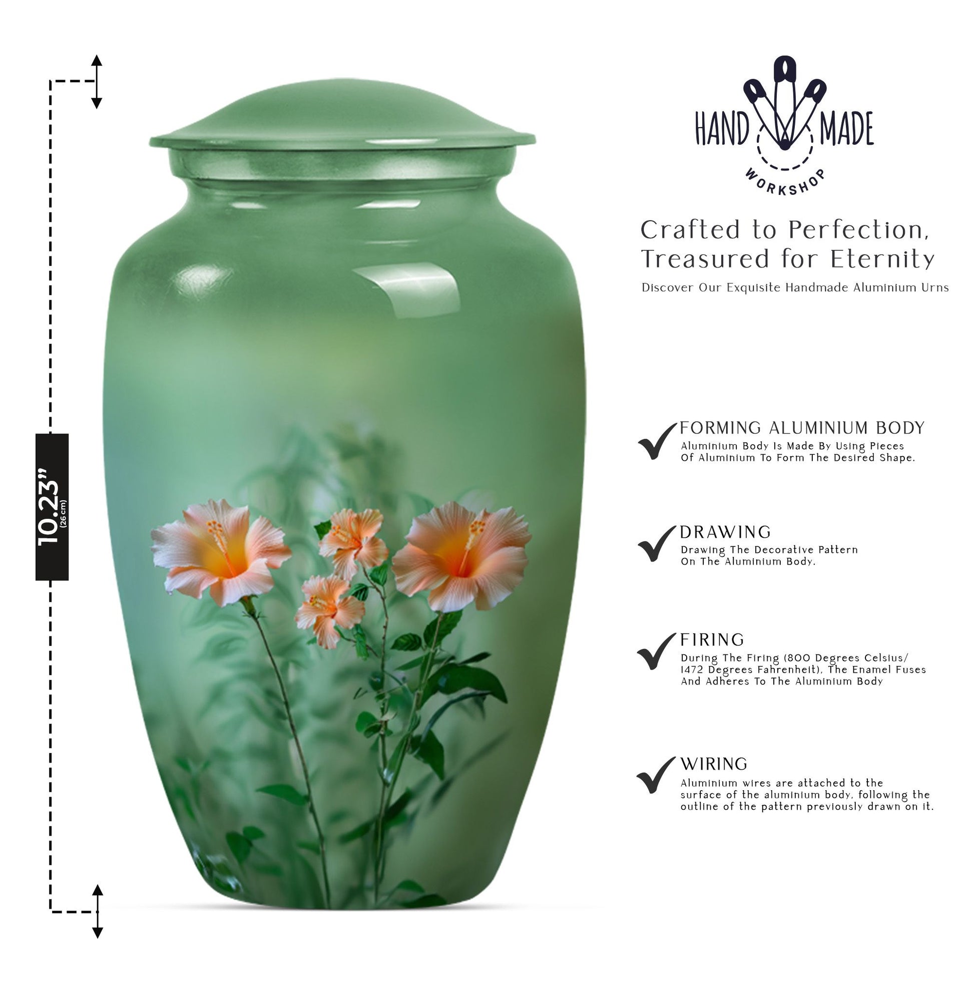 Flower Funeral Cremation container For Human Ashes