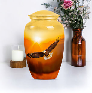 Eagle Cremation Container for Human Ashes