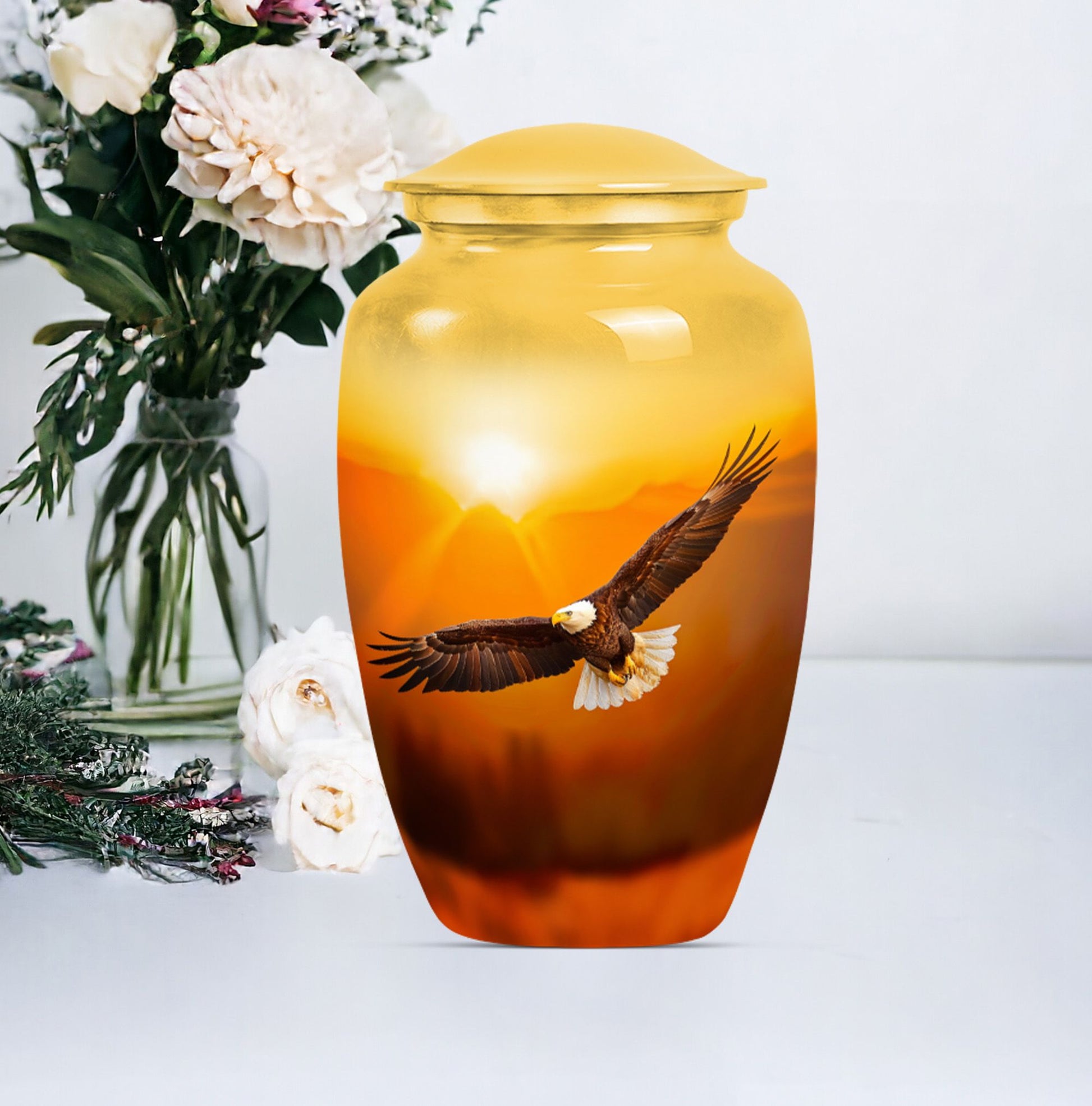 Eagle Cremation Container for Human Ashes