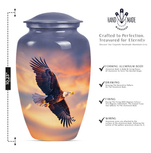 Eagle Cremation Container for Adult Human Remains