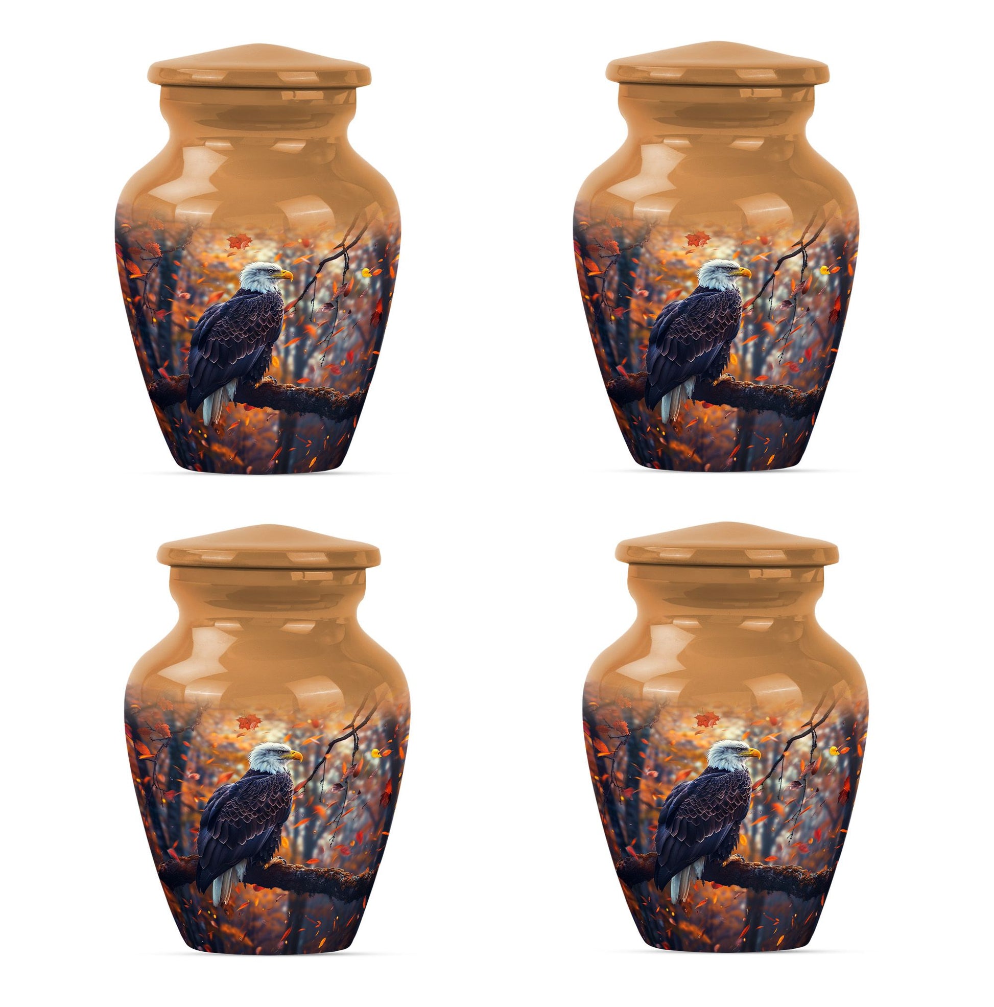 Eagle  Small Urn Set of 4 Combo