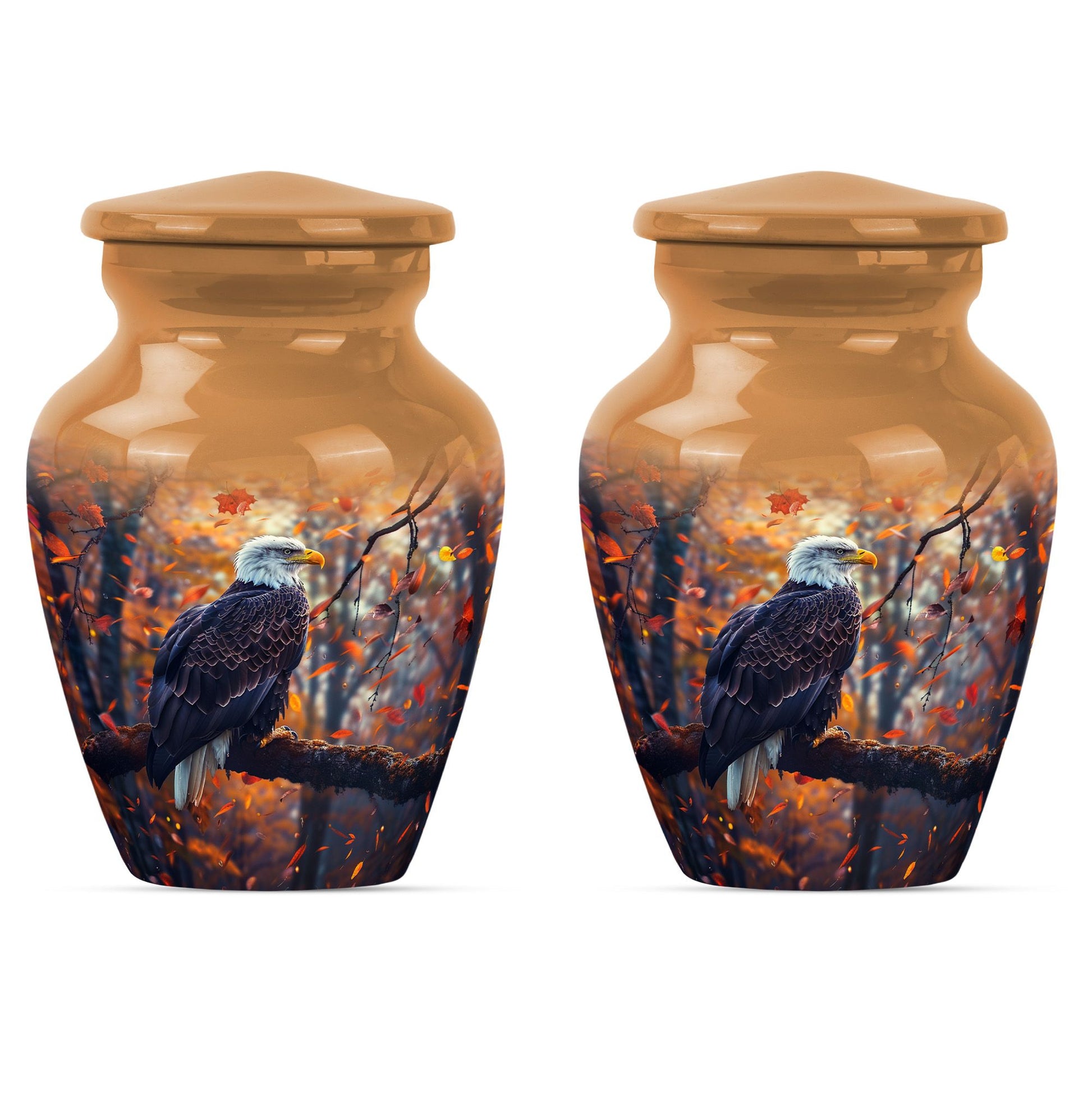 Eagle  Small Urn Set of 2 Combo