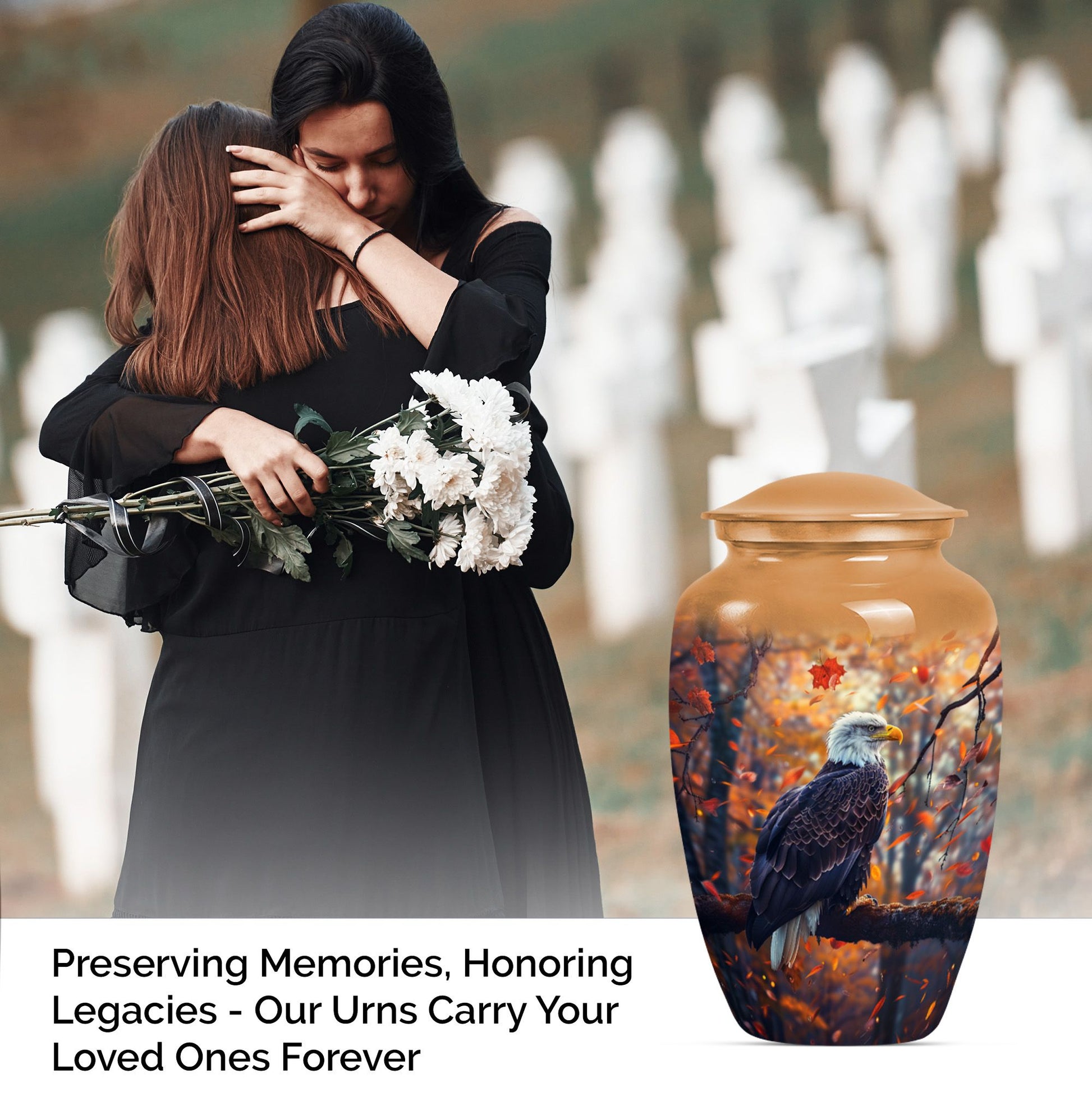 Eagle Memorial Cremation Urn for Human Ashes