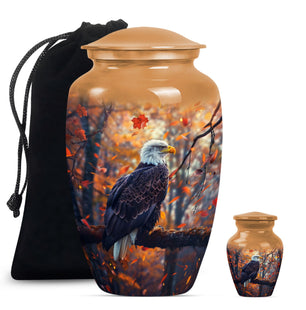 Eagle  Large urn & 1 Small Urn